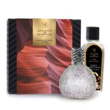 Ashleigh & Burwood Frosted Rose Fragrance Lamp & Rose & Vanilla Musk Gift Set